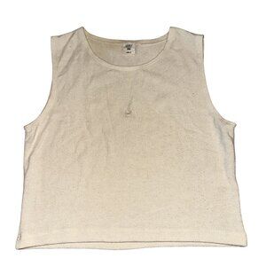 LESET x 818 Tequila The 818 Lauren Anejo Cream Crop Tank Top Women's Medium M